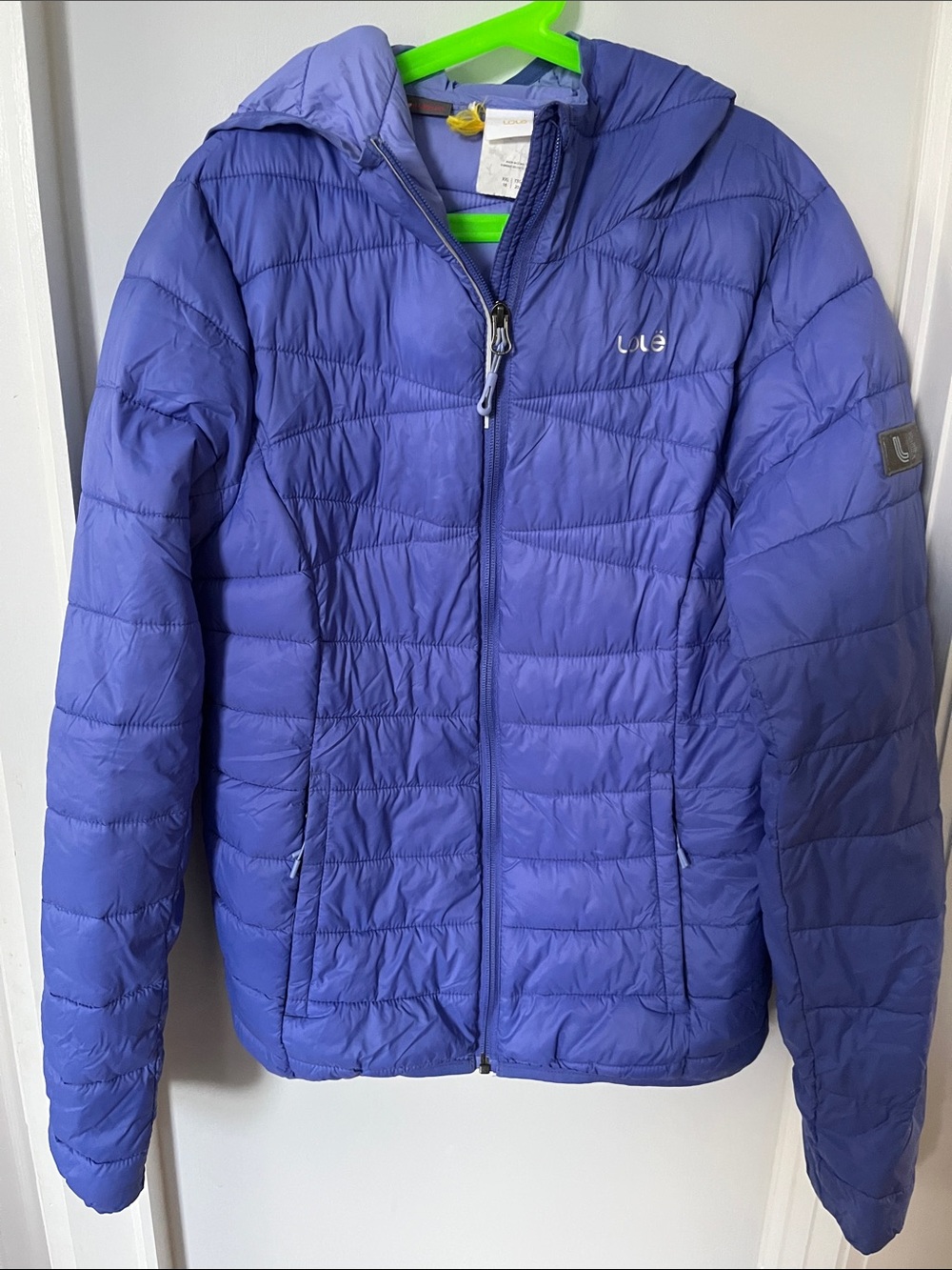 Lole Kids Packable Lavender Blue Puffer‎ Jacket size XXL or age 18